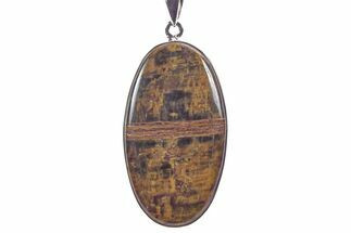 Blue Tiger's Eye Pendant (Necklace) - Sterling Silver #241270
