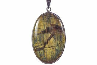 Blue Tiger's Eye Pendant (Necklace) - Sterling Silver #241272