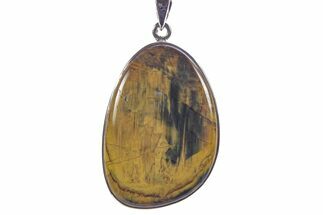 Blue Tiger's Eye Pendant (Necklace) - Sterling Silver #241275