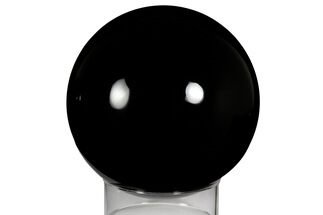 Polished Black Obsidian Sphere - Mexico #242291