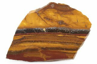 Polished Desert Sunset Banded Iron Slab - Western Australia #240072