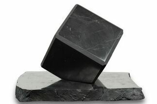 Polished Shungite Cube With Base #243411