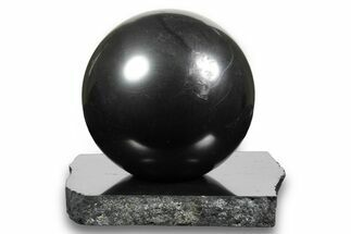 Polished Shungite Sphere With Base #243459