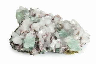 Gemmy Apophyllite Crystals with Stilbite - India #243890