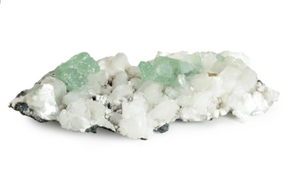 Gemmy Apophyllite Crystals with Stilbite - India #243897