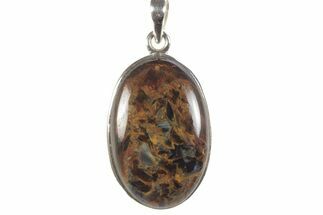 Chatoyant Pietersite Pendant (Necklace) - Sterling Silver #243975