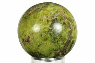 Polished Green Opal Sphere - Madagascar #244585