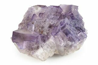 Purple Cubic Fluorite With Fluorescent Phantoms - Cave-In-Rock #244254