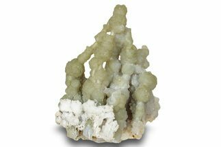 Yellow-Green Chalcedony Stalactite Formation - India #244487