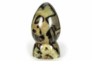 Polished Septarian Egg with Stand - Madagascar #245317