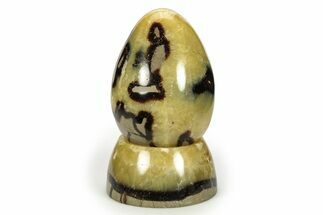 Polished Septarian Egg with Stand - Madagascar #245318