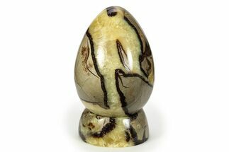 Polished Septarian Egg with Stand - Madagascar #245321