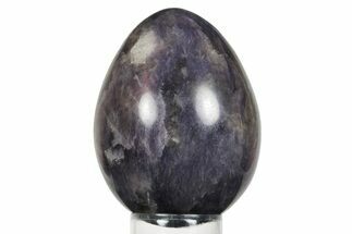 Polished Purple Lepidolite Egg - Madagascar #245426