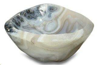 Polished Banded Agate Bowl - Madagascar #245567