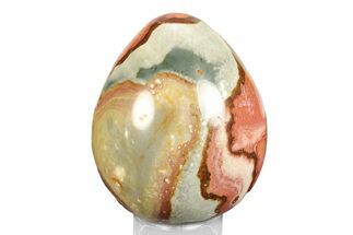 Polished Polychrome Jasper Egg - Madagascar #245691
