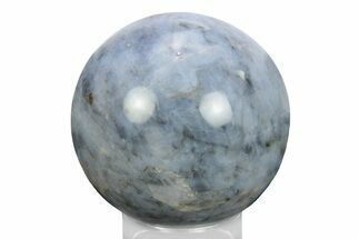 Polished Blue Quartz Sphere - Madagascar #245458