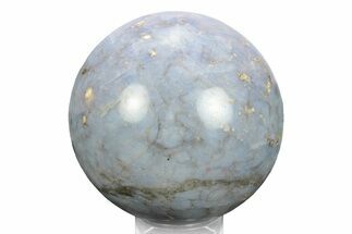 Polished Blue Quartz Sphere - Madagascar #245462