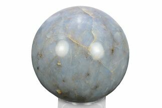 Polished Blue Quartz Sphere - Madagascar #245463
