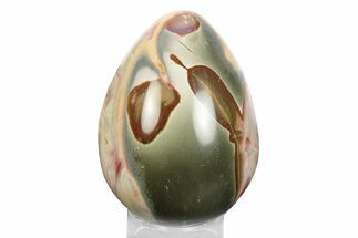 Polished Polychrome Jasper Egg - Madagascar #245705