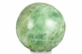 Polished Green Fluorite Sphere - Madagascar #246096