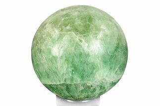 Polished Green Fluorite Sphere - Madagascar #246098