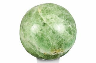 Polished Green Fluorite Sphere - Madagascar #246102