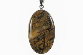 Blue Tiger's Eye Pendant (Necklace) - Sterling Silver #241288
