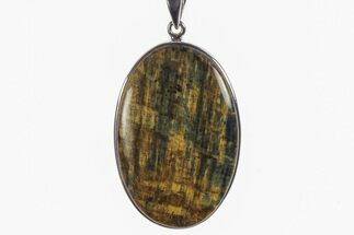 Blue Tiger's Eye Pendant (Necklace) - Sterling Silver #241292