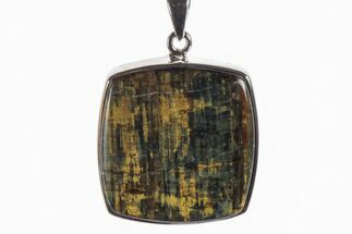 Blue Tiger's Eye Pendant (Necklace) - Sterling Silver #241298