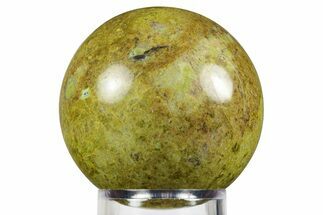 Polished Green Opal Sphere - Madagascar #246419