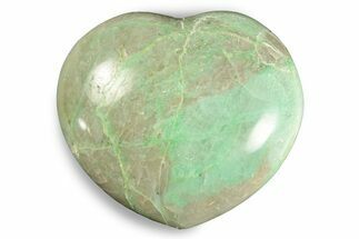 Polished Garnierite Heart - Madagascar #246683