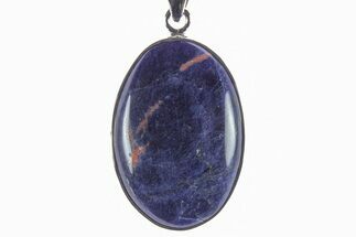 Polished Sodalite Pendant (Necklace) - Sterling Silver #246771