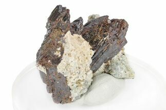 Lustrous, Red-Brown Rutile Crystals - Québec, Canada #247288