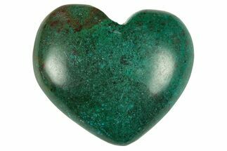 Polished Malachite & Chrysocolla Heart - Peru #250302
