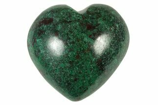 Polished Malachite & Chrysocolla Heart - Peru #250304