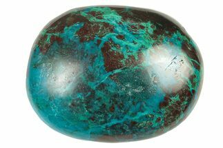 Polished Chrysocolla and Malachite Stone - Peru #250335