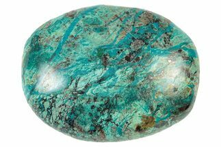 Polished Chrysocolla and Malachite Stone - Peru #250349