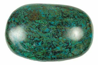 Polished Chrysocolla and Malachite Stone - Peru #250355