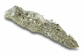 Gleaming Striated Pyrite & Quartz - Peru #250326