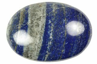 Polished Lapis Lazuli Palm Stone - Pakistan #250656