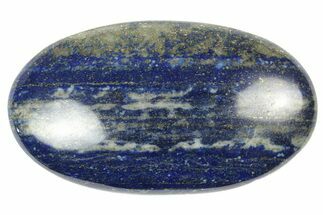 Polished Lapis Lazuli Palm Stone - Pakistan #250662