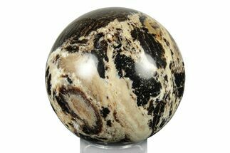 Polished Black Opal Sphere - Madagascar #250790