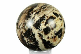 Polished Black Opal Sphere - Madagascar #250801