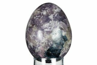 Polished Purple Lepidolite Egg - Madagascar #250848