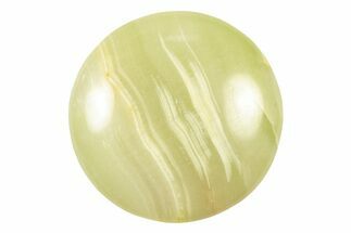 Polished, Green (Jade) Onyx Palm Stone - Afghanistan #250642