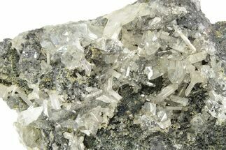 Gemmy Anglesite and Cerussite Crystals on Galena #251511