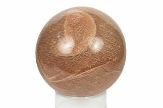Polished Peach Moonstone Sphere - Madagascar #252025