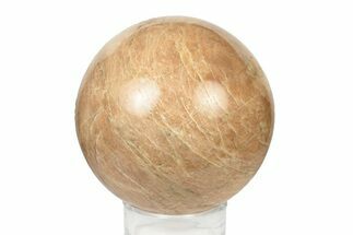 Polished Peach Moonstone Sphere - Madagascar #252034