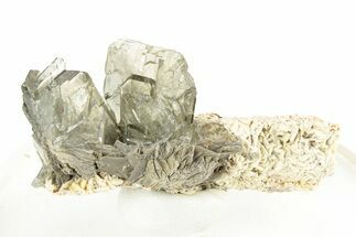 Gemmy Blue-Gray Bladed Barite Crystal Cluster - Peru #252518