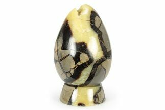 Polished Septarian Egg with Stand - Madagascar #252816